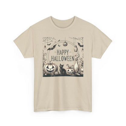 Halloween Vintage style party, Unisex Heavy Cotton Tee, Spooky Tee, Halloween Shirt, Ghostly Apparel, Pumpkin T-Shirt, Festive Clothing