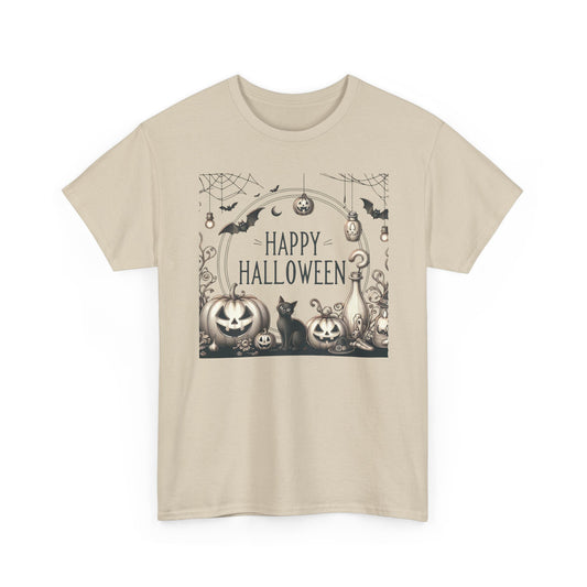 Halloween Vintage style party, Unisex Heavy Cotton Tee, Spooky Tee, Halloween Shirt, Ghostly Apparel, Pumpkin T-Shirt, Festive Clothing