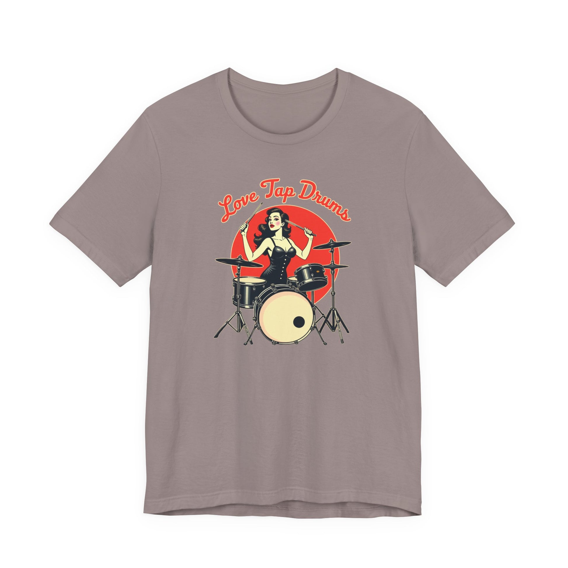 Love Tap Drums, Drummer Tee - Perfect for Music Lovers, Band Merch, Gifts for Musicians, Concerts, Casual Wear, Love Tap Drums - Psychonaut Swag