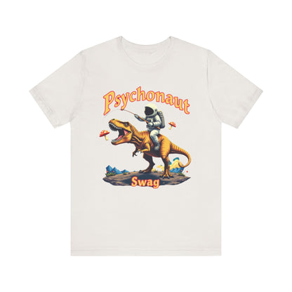 Psychonaut T-Rex Tee - Cool Retro Unisex Jersey Short Sleeve Shirt, Perfect for Gifts, Festivals, and Everyday Wear - Psychonaut Swag