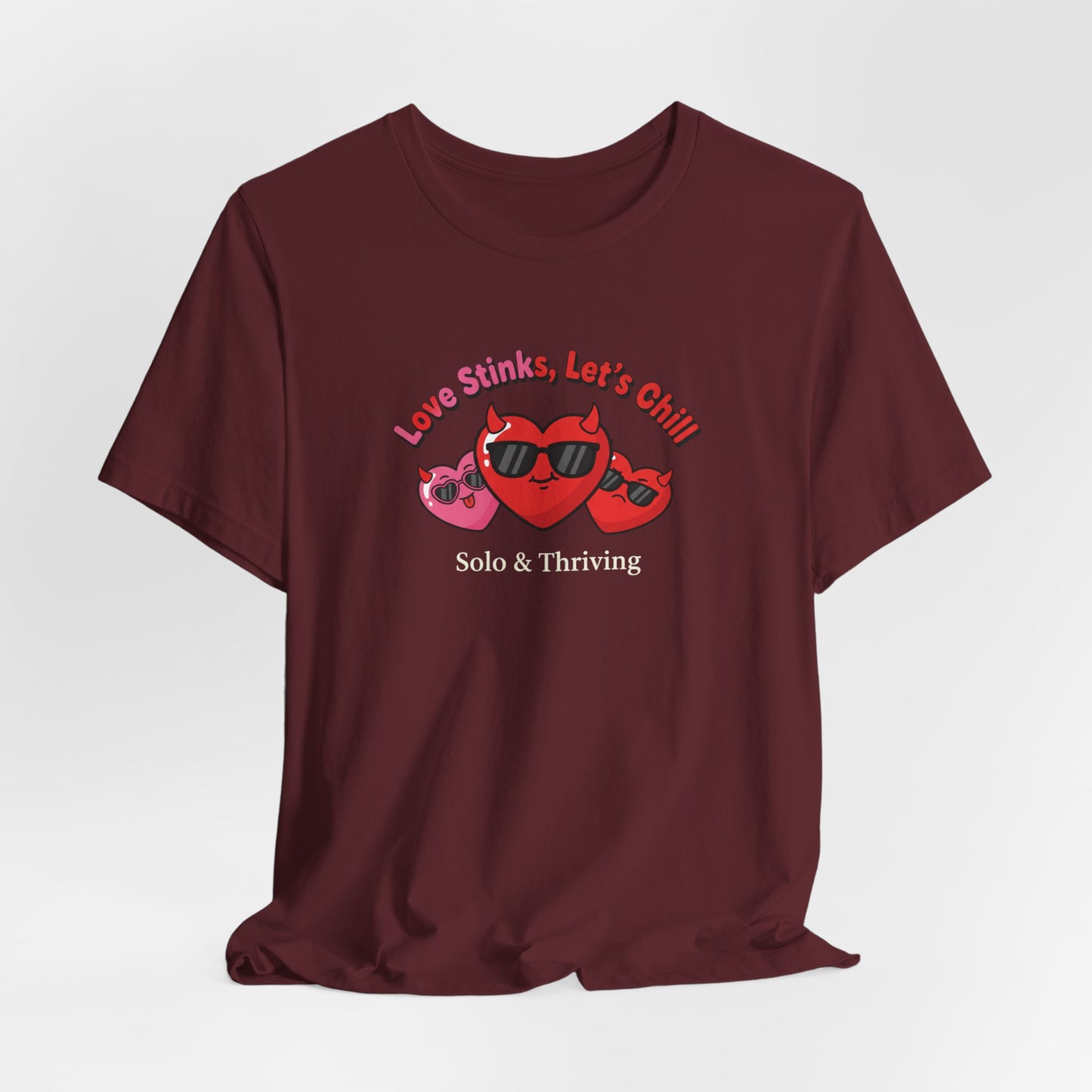 Love Smiles Tee — Retro Heart Sunglasses Graphic T-Shirt