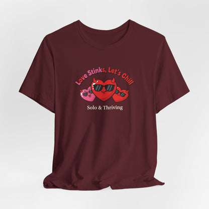 Love Smiles Tee — Retro Heart Sunglasses Graphic T-Shirt