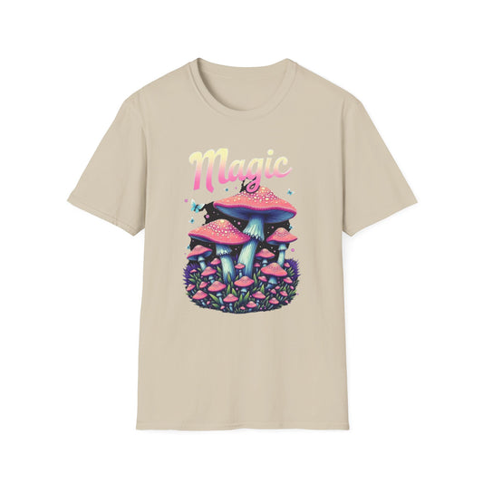 Magic Mushroom Unisex T-Shirt, Psychedelic Tee, Nature Lovers Gift, Trendy Graphic Shirt, Festival Wear, Eco-Friendly Apparel - Psychonaut Swag