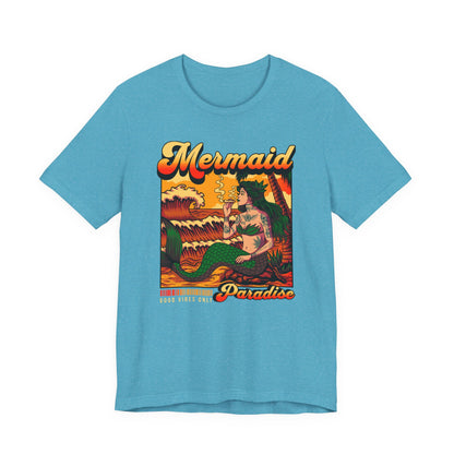 Mermaid Paradise Tee — Retro Vintage Beach Graphic T-Shirt