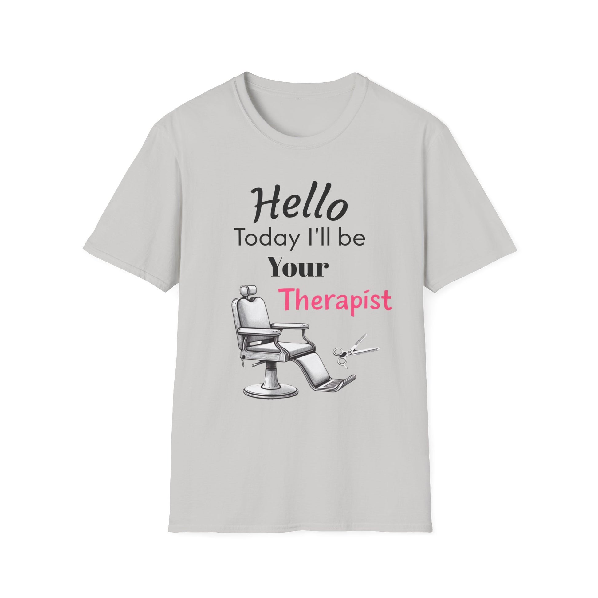 Hair stylist therapy, Unisex Softstyle T-Shirt | Perfect Gift for Barbers, Stylists, Hairdressers, Funny Tee for Self-Care Sundays, Hair Salon [...] - Psychonaut Swag