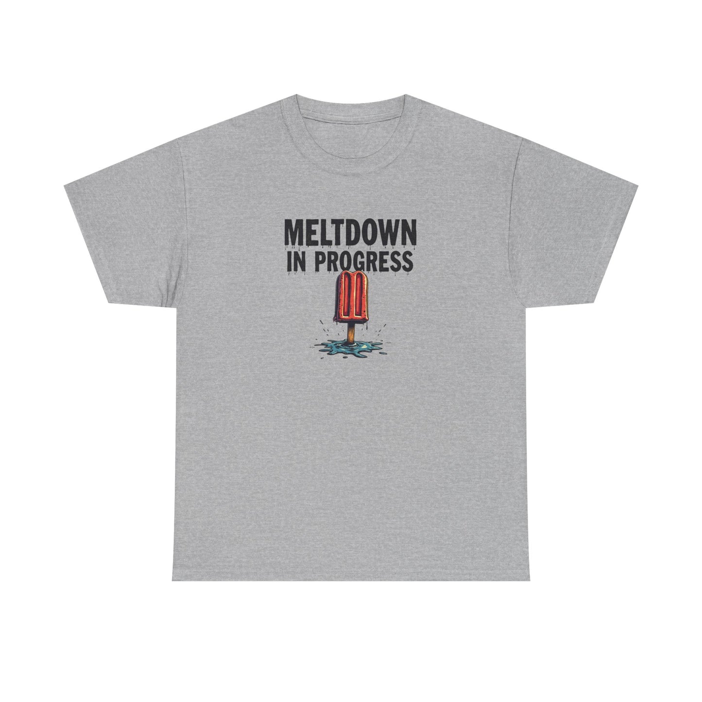 Meltdown in Progress Tee | Fun Summer T-Shirt, Gift for Ice Cream Lovers, Casual Wear, Comfy Everyday Top, Perfect for Hot Days - Psychonaut Swag