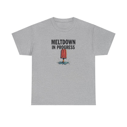 Meltdown in Progress Tee | Fun Summer T-Shirt, Gift for Ice Cream Lovers, Casual Wear, Comfy Everyday Top, Perfect for Hot Days - Psychonaut Swag