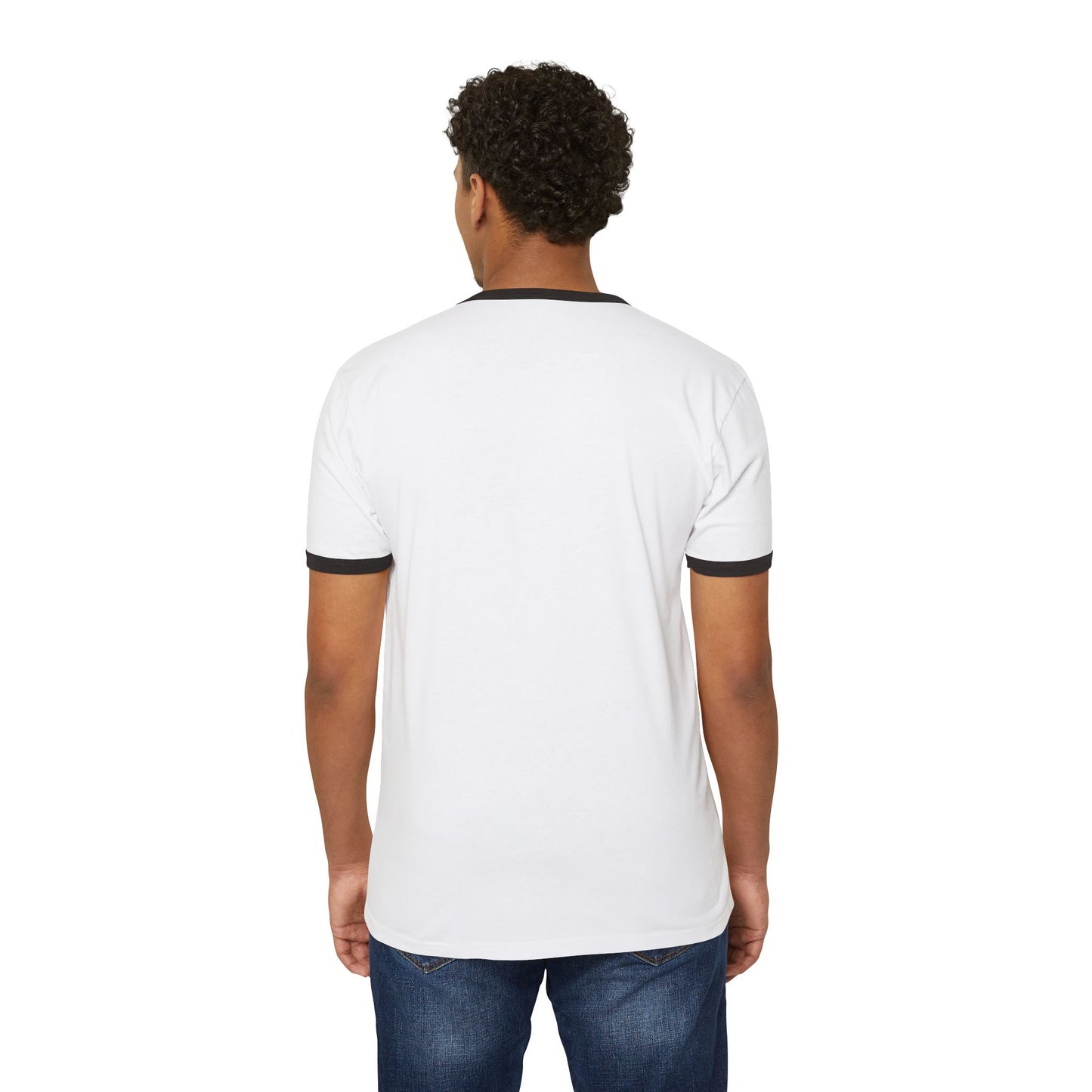 Here for the Treats! Halloween Cat Ringer T-Shirt