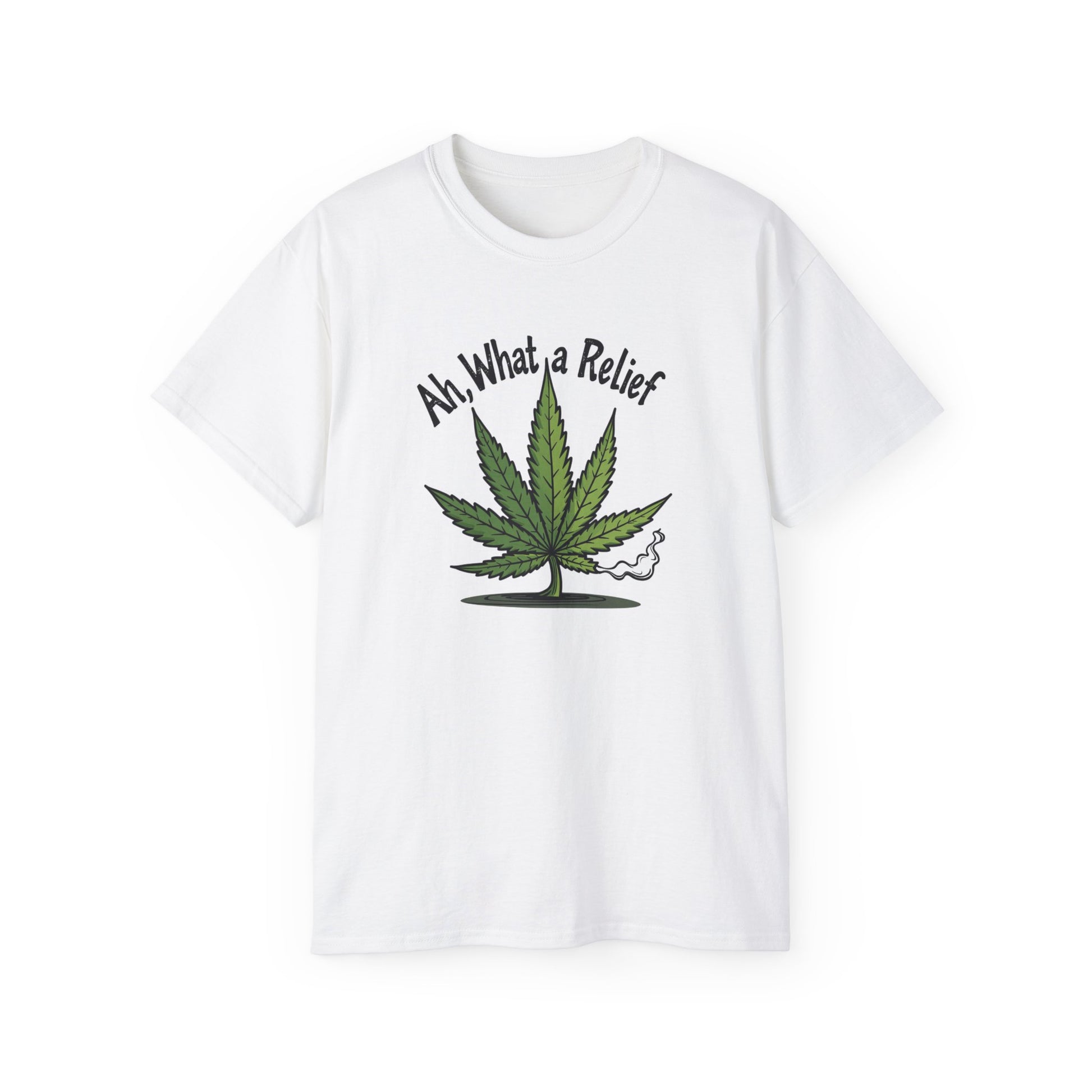 Ah, What a Relief Unisex Ultra Cotton Tee - Perfect for Cannabis Enthusiasts - Psychonaut Swag