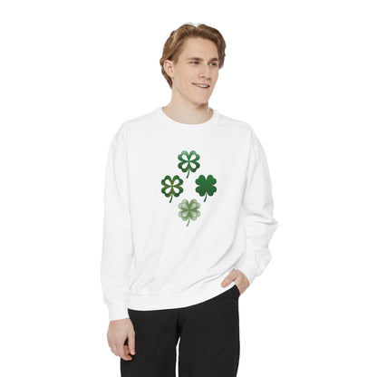 Clovers Unisex Garment-Dyed Sweatshirt