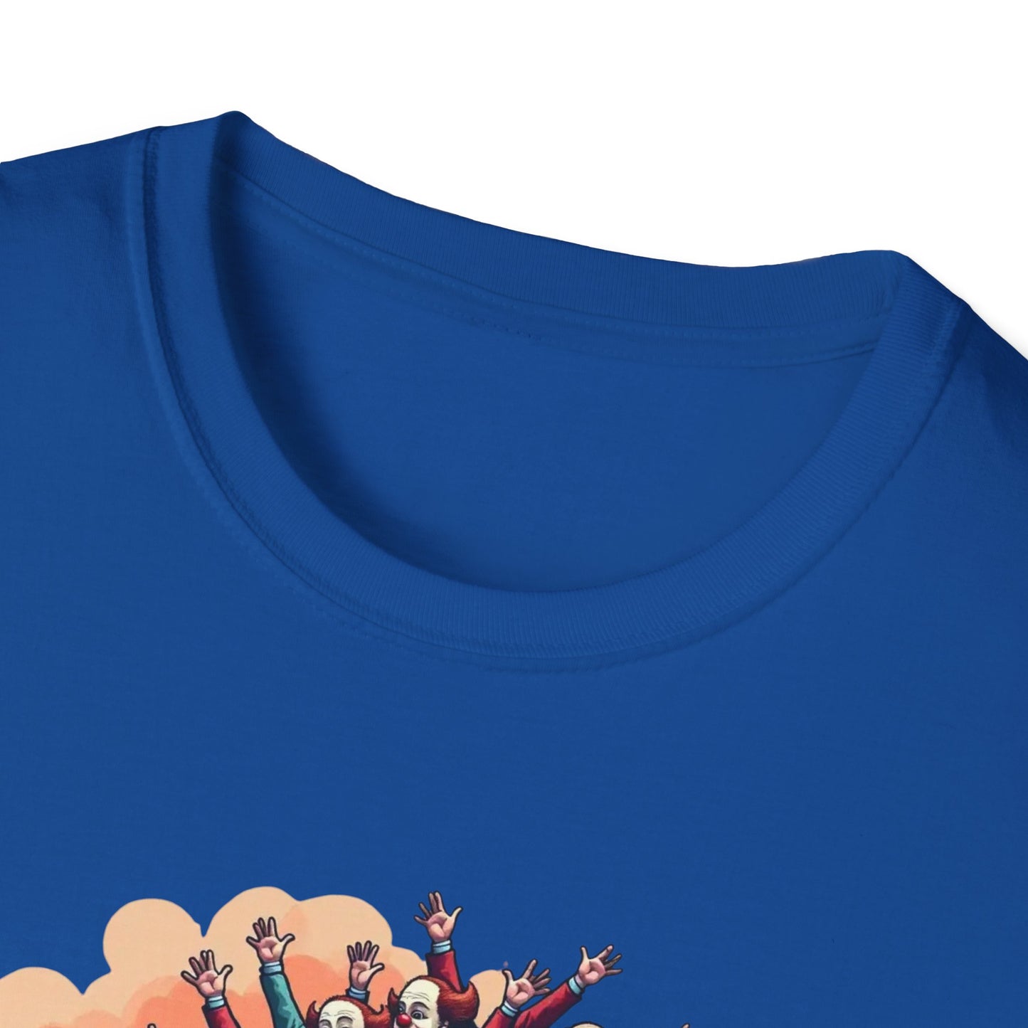 Clown Car, Cartoon Bus 'DNC' Graphic Tee | Political Satire Casual Top