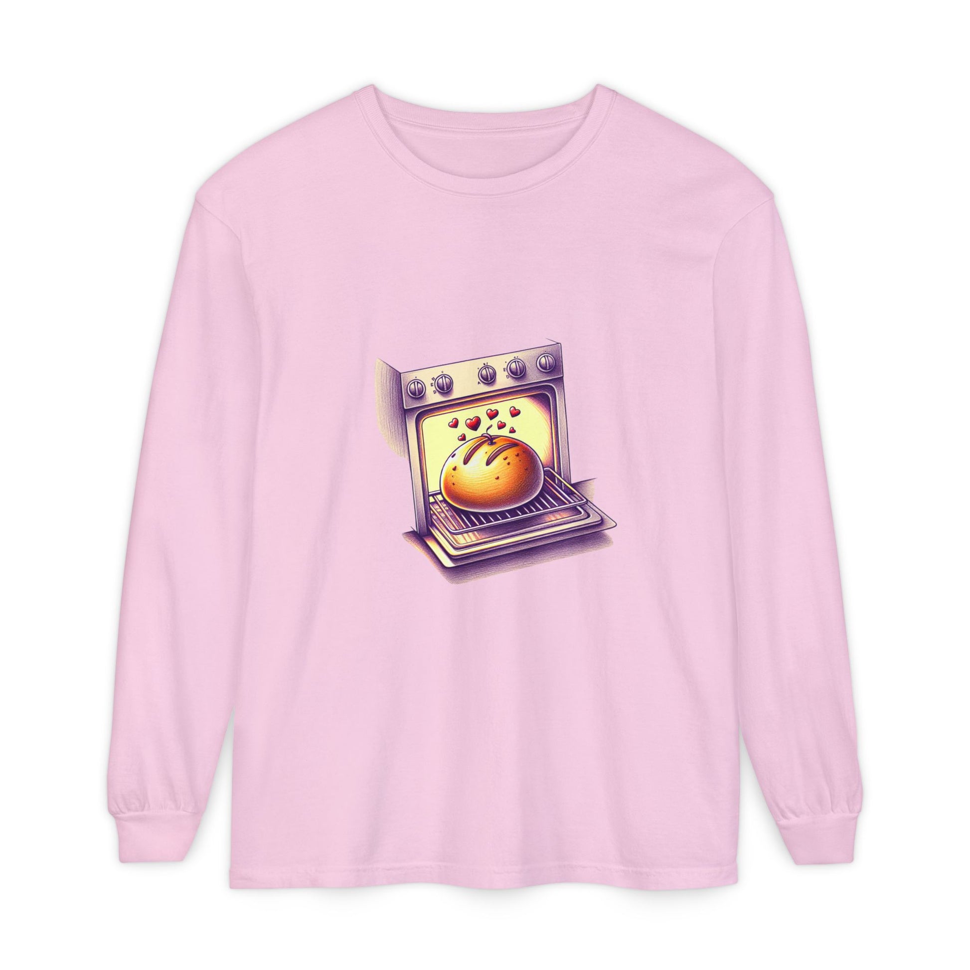 Bun in oven, Unisex Garment-dyed Long Sleeve T-Shirt - Psychonaut Swag