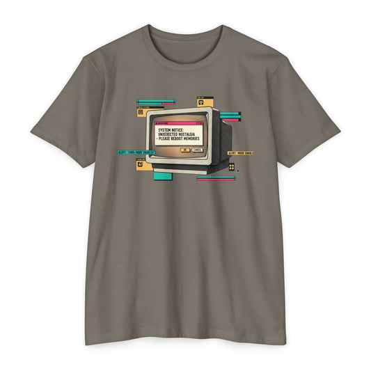 Nostalgic Monitor Reboot Unisex CVC Jersey T-shirt