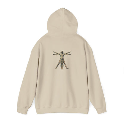 Psychonaut Staple, Vitruvian Hoody,Unisex Heavy Blend™ Hooded Sweatshirt - Psychonaut Swag