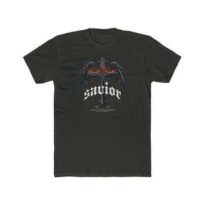 Savior Cross & Wings Graphic Tee - Gothic Christian Streetwear