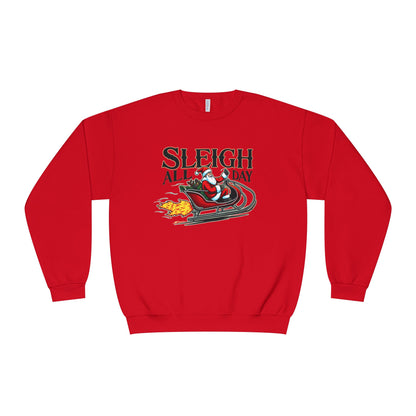 Sleigh All Day, Unisex NuBlend® Crewneck Sweatshirt