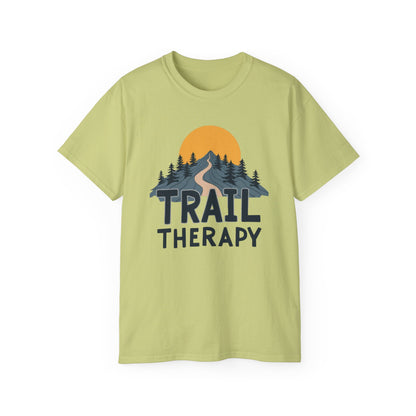 Trail Therapy Unisex Ultra Cotton Tee | Outdoor Lover Gift, Adventure Shirt, Nature Tee, Hiking Apparel, Relaxation Wear - Psychonaut Swag