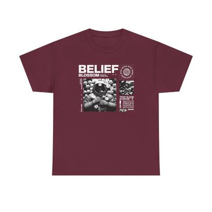 Astronaut Belief, Unisex Heavy Cotton Tee
