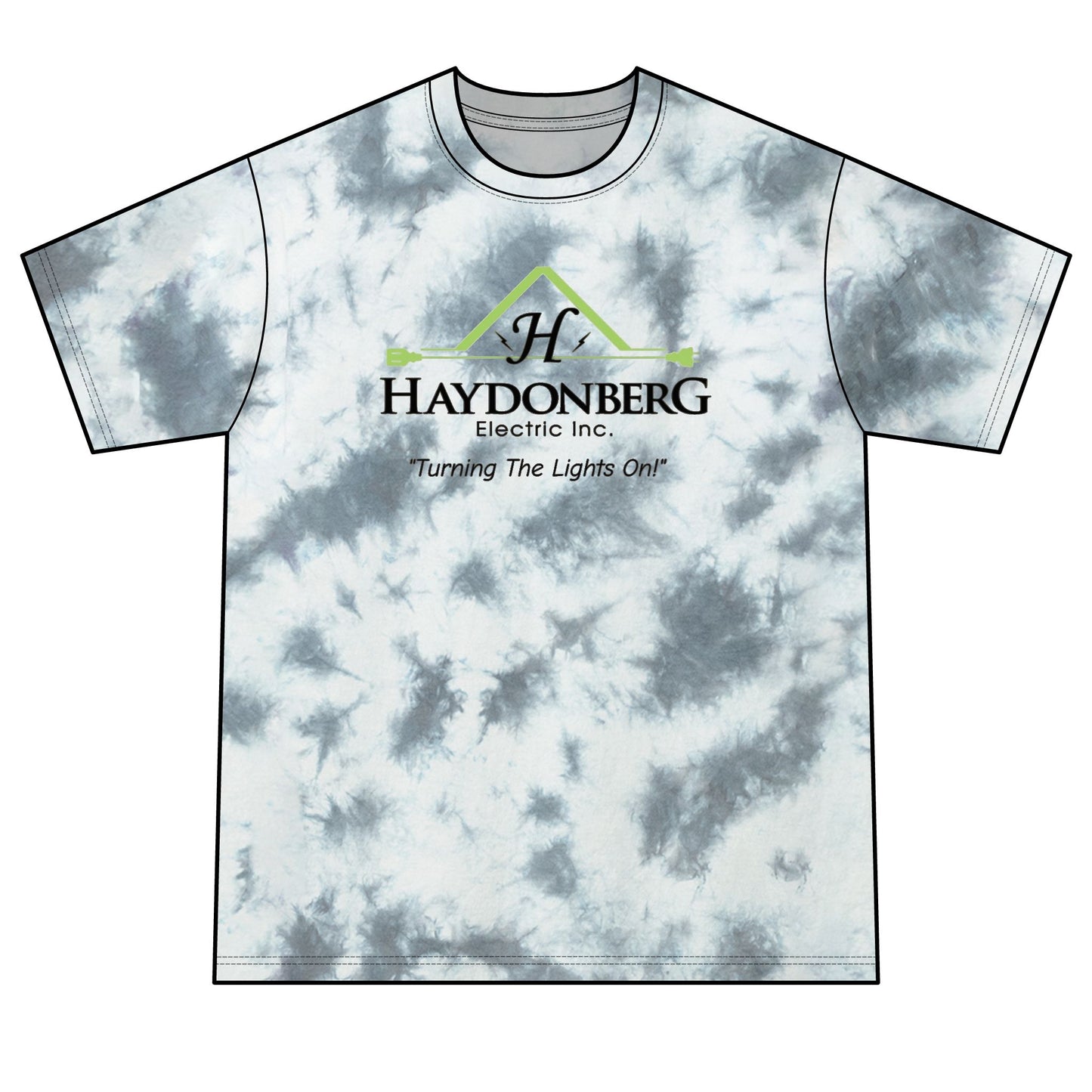 Haydonberg Turning The Lights On, Unisex Crystal Tie-Dye Tee