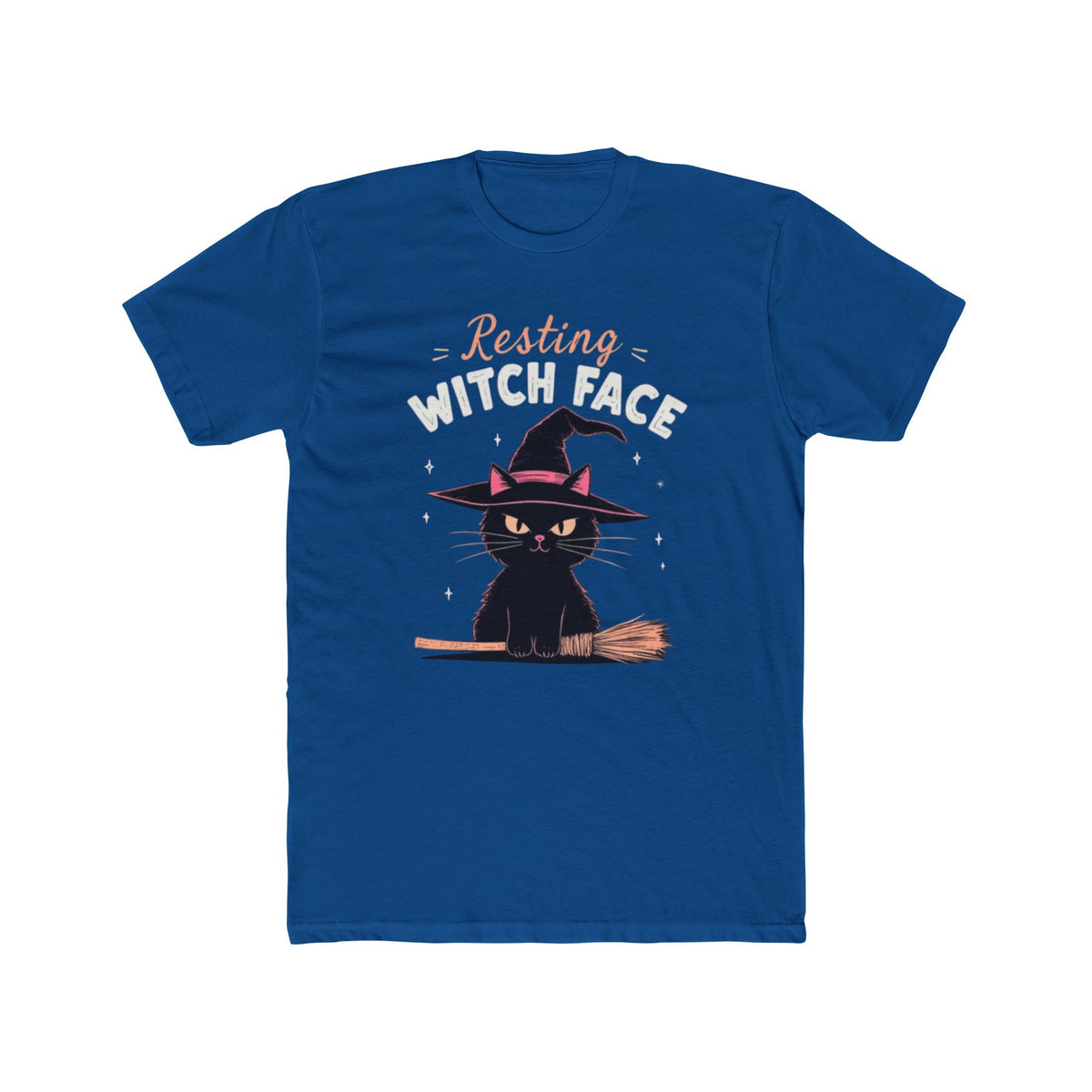 Resting Witch Face Tee - Cute Cat Graphic T-Shirt, Halloween Shirt, Fall Apparel, Unisex Crew Neck, Gift for Cat Lovers