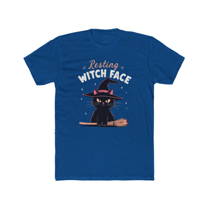 Resting Witch Face Tee - Cute Cat Graphic T-Shirt, Halloween Shirt, Fall Apparel, Unisex Crew Neck, Gift for Cat Lovers