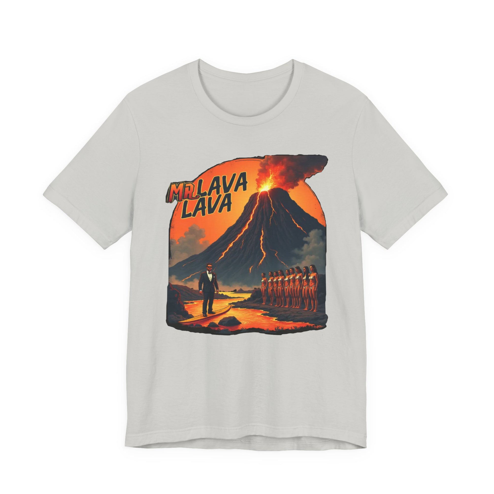 Mr. Lava Lava Tee, Unisex Graphic Shirt, Cool Retro T-Shirt, Perfect for Summer, Volcano Art, Gift for Geology Lovers - Psychonaut Swag