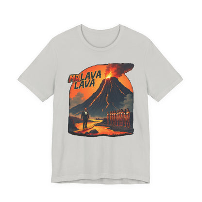 Mr. Lava Lava Tee, Unisex Graphic Shirt, Cool Retro T-Shirt, Perfect for Summer, Volcano Art, Gift for Geology Lovers - Psychonaut Swag