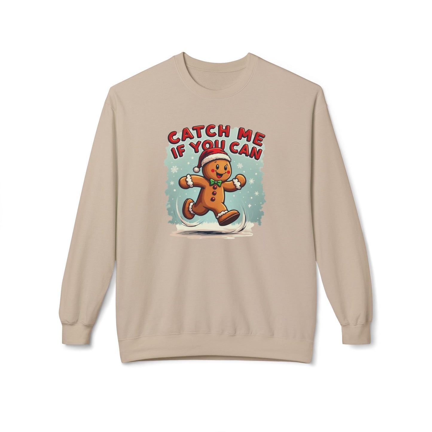 Gingerbread 'Catch Me If You Can' Crewneck Sweatshirt