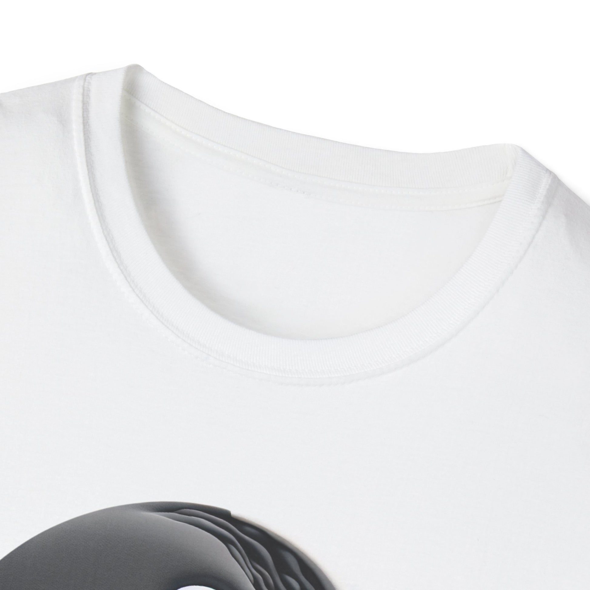 Blending good and evil, yin yang, Unisex Softstyle T-Shirt - Psychonaut Swag