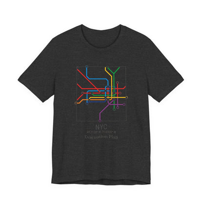 NYC Evacuation Plan, Unisex Jersey Short Sleeve Tee