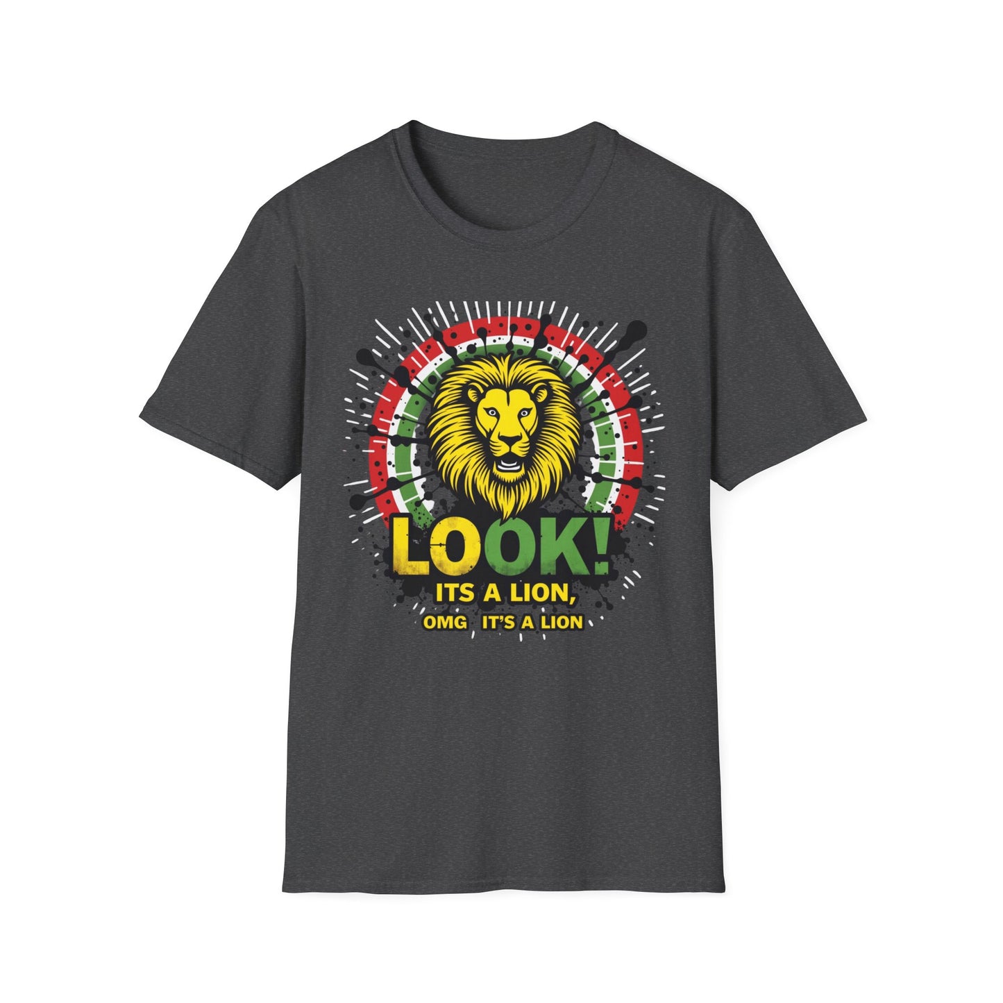 Look It's a Lion, Unisex Softstyle T-Shirt