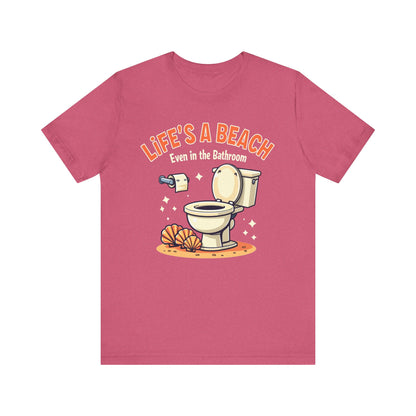Life's a Beach, Unisex Short Sleeve Shirt - Psychonaut Swag
