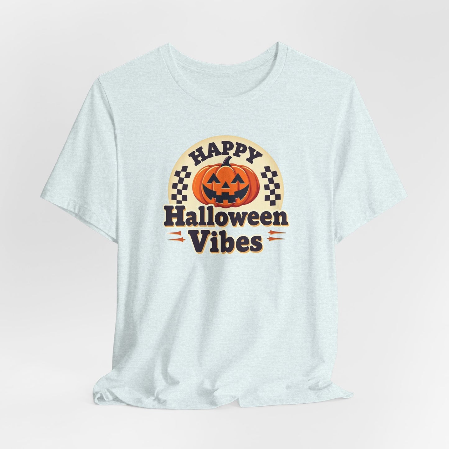 Happy Halloween Vibes Tee — Retro Pumpkin Halloween T-Shirt