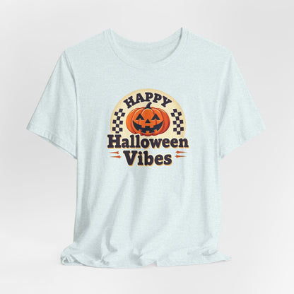 Happy Halloween Vibes Tee — Retro Pumpkin Halloween T-Shirt