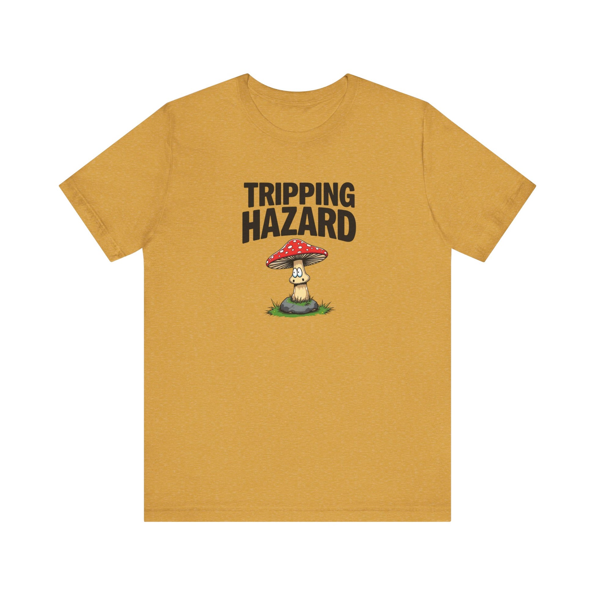 Tripping Hazard Mushroom Tee, Unisex Short Sleeve Shirt, Nature Lover Gift, Funny Graphic Shirt, Eco-Friendly Apparel, Mushroom [...] - Psychonaut Swag
