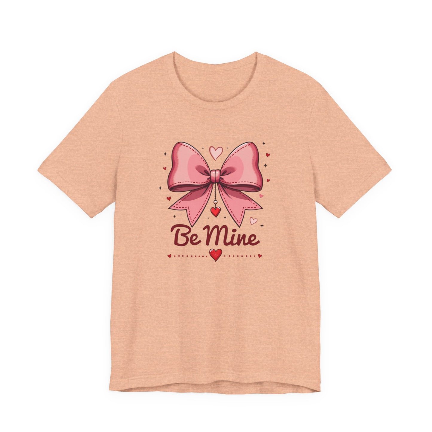 Valentine 'Be Mine' Pink Bow T‑Shirt