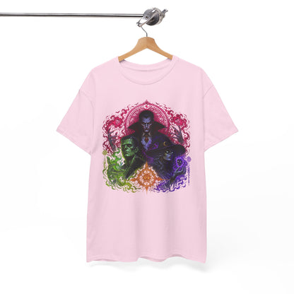 Mystic Vampire Trio T-Shirt — Gothic Rainbow Horror Art Tee