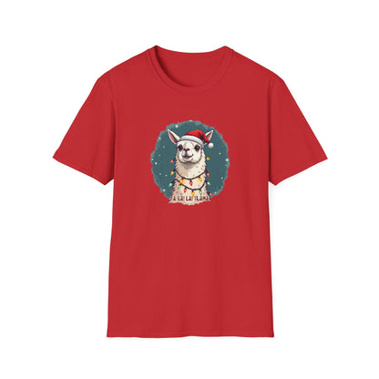 Llamas Christmas tee, Unisex Softstyle T-Shirt
