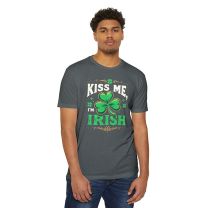 Kiss Me I’m Irish, Unisex CVC Jersey T-shirt