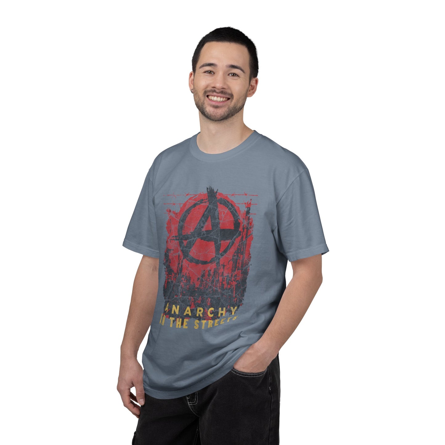 Anarchy in the Streets, Unisex Garment-Dyed T-shirt