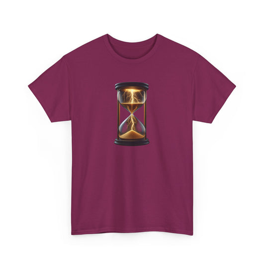 Static Time, Unisex Heavy Cotton Tee - Psychonaut Swag