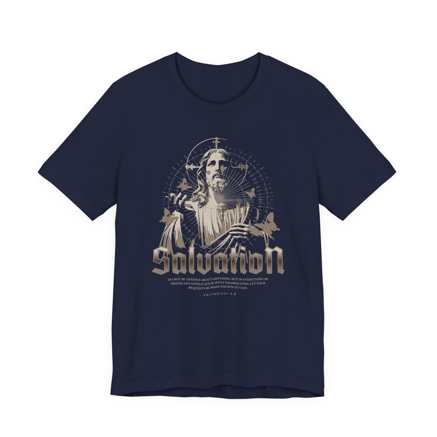 Salvation Graphic Tee — Vintage Jesus Religious T-Shirt