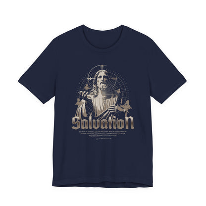 Salvation Graphic Tee — Vintage Jesus Religious T-Shirt
