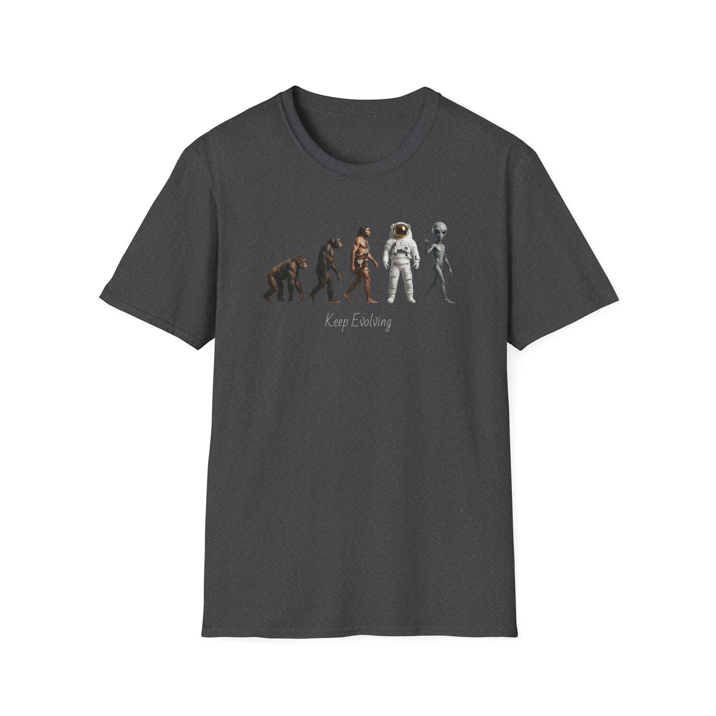 Evolution of Man to Alien T-Shirt — Ape to Alien Graphic Tee