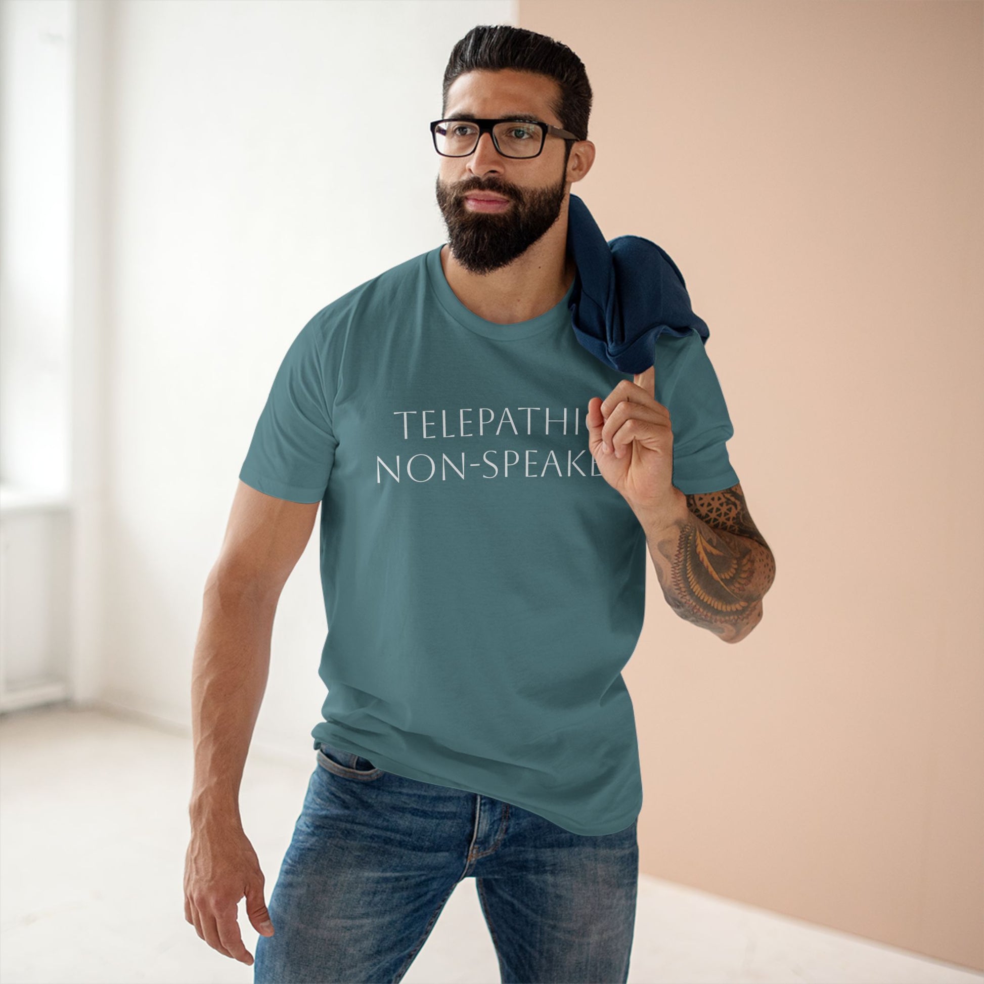 Telepathic Non-Speaker, Adult Staple Tee - Psychonaut Swag
