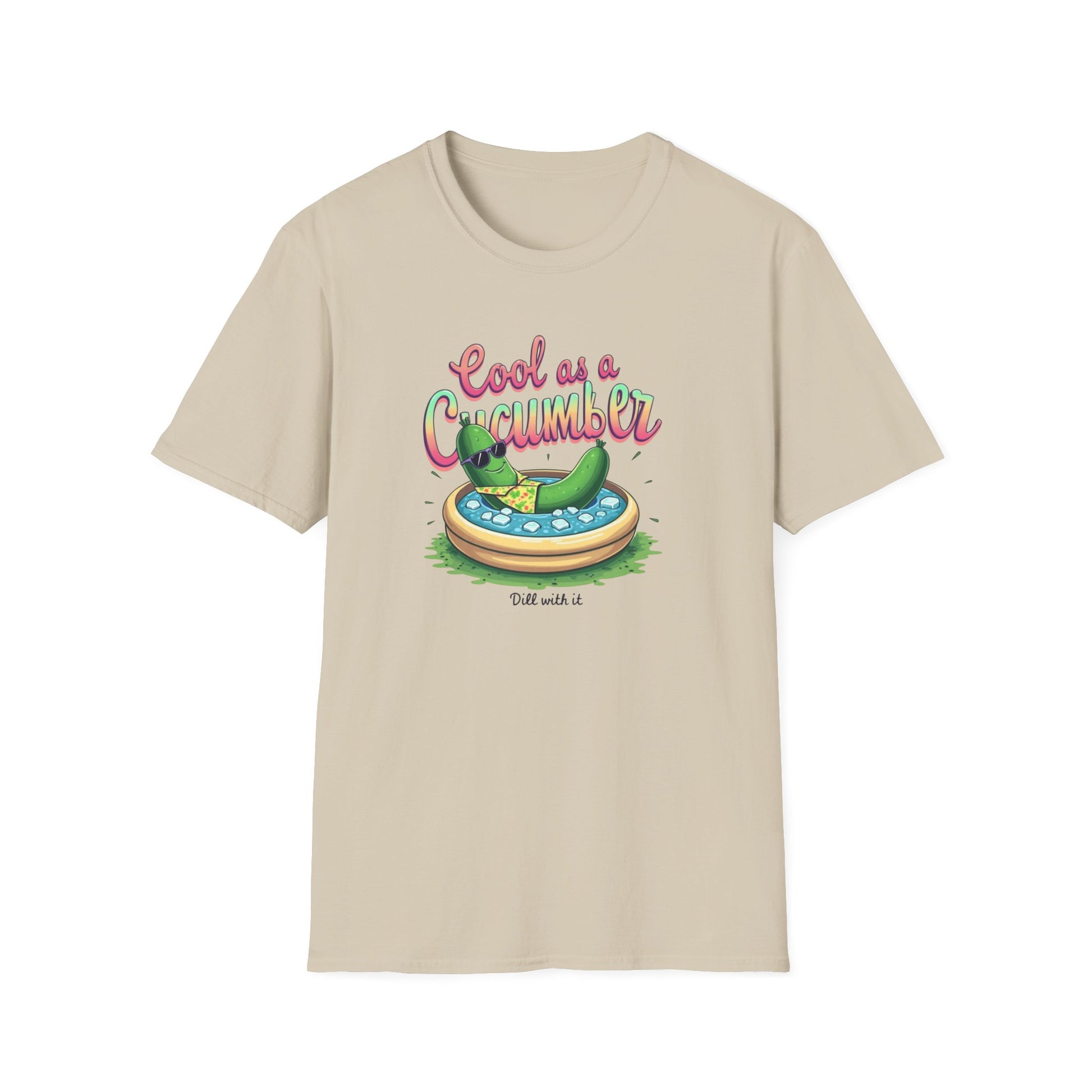 Cool as a Cucumber Unisex T-Shirt | Funny Summer Tee, Gift for Pool Parties, Relaxation Shirt, Fresh Summer Vibes, Chill Apparel, [...] - Psychonaut Swag