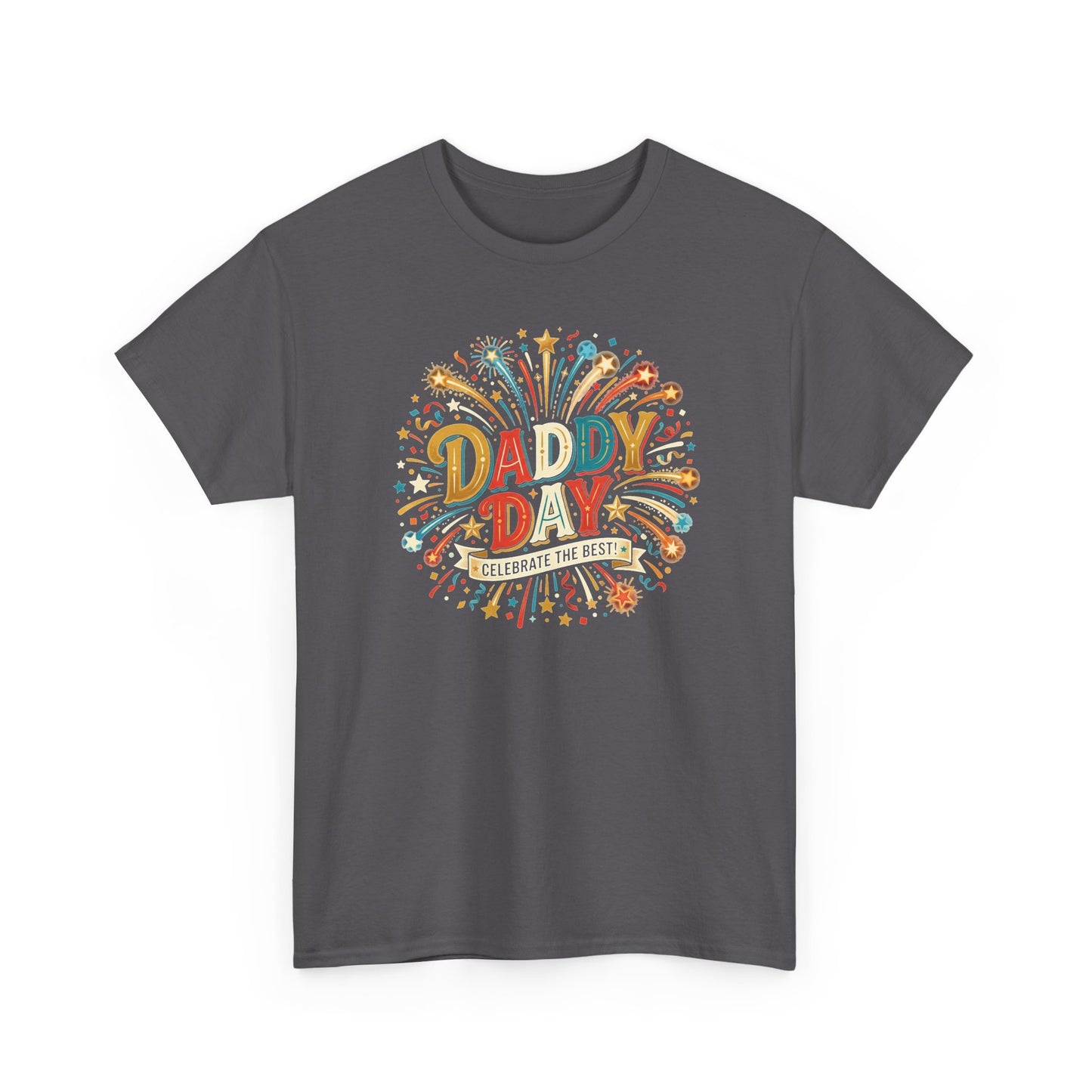 Daddy Day Fireworks T-Shirt — Retro Father’s Day Celebration Tee