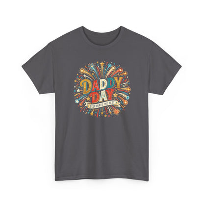 Daddy Day Fireworks T-Shirt — Retro Father’s Day Celebration Tee