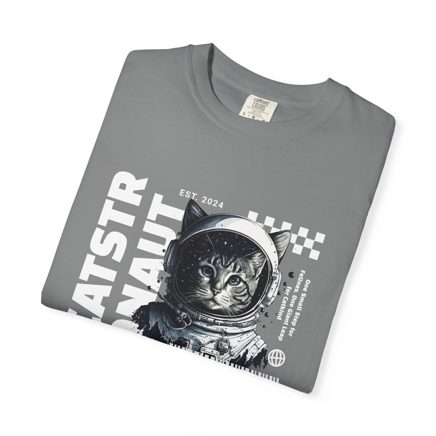 Castronaut, Astronaut Cat, Unisex Garment-Dyed T-shirt