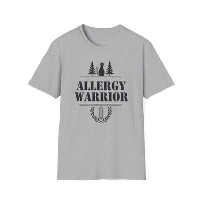 Allergy Warrior Unisex T-Shirt | Softstyle Cotton Tee for Allergy Awareness, Casual Wear, Gifts, Nature Lovers, Outdoor Fun - Psychonaut Swag
